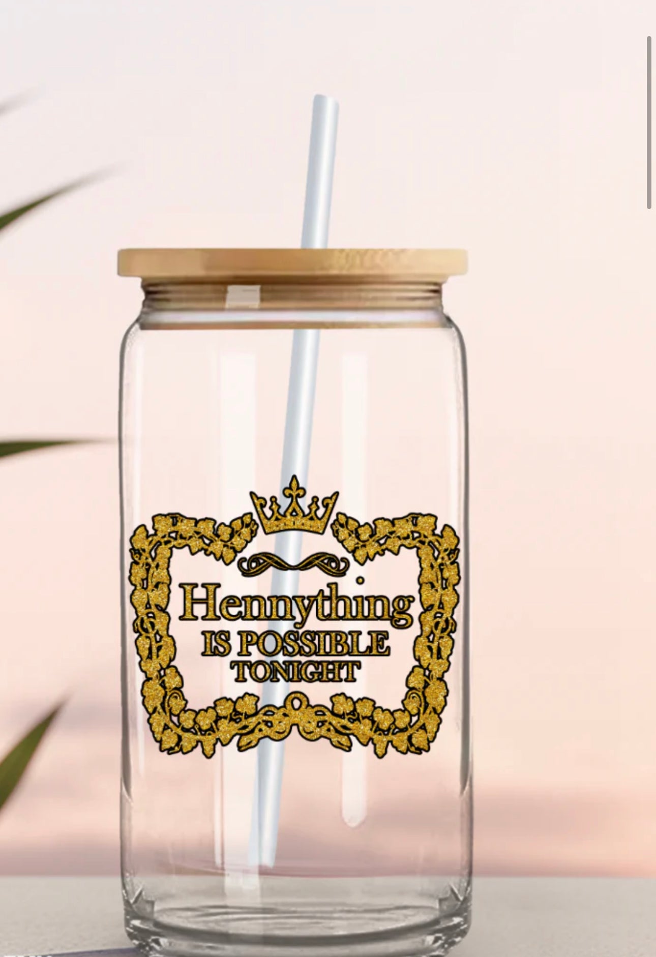 Hennything Is Possible Iced coffee cup | Gift for black women men