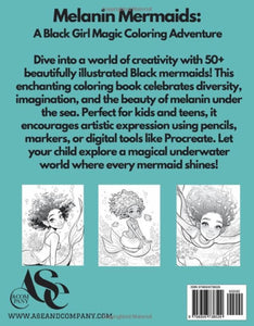 Melanin Mermaids Coloring Books