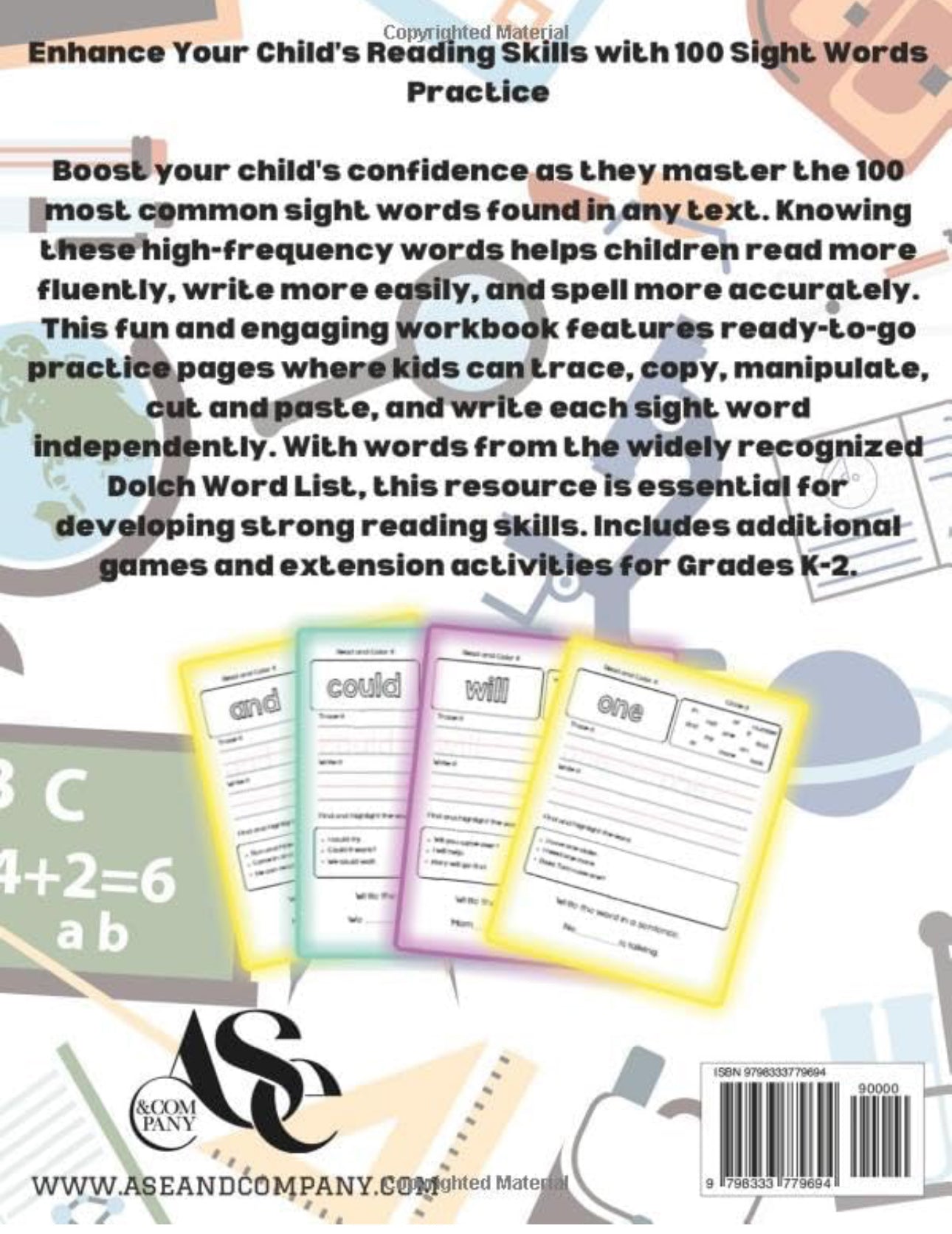 Engage and Learn: Top 100 Sight Word Practice Pages: Grade 1 Sight Words