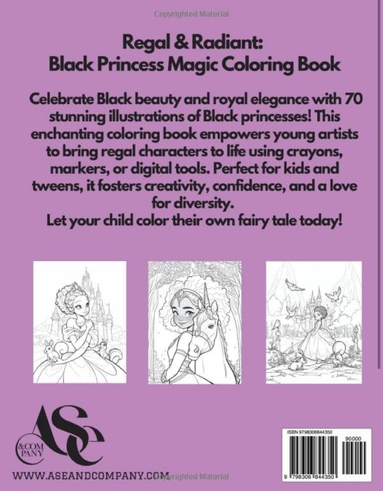Regal & Radiant Girls Coloring Book