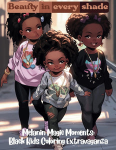 Melanin Magic Moments: Black Kids Coloring Extravaganza