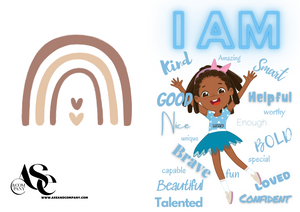 I am blue girl Lined Notebook Journal