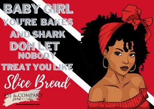 Trini Bakes & Shark Lined Notebook Journal