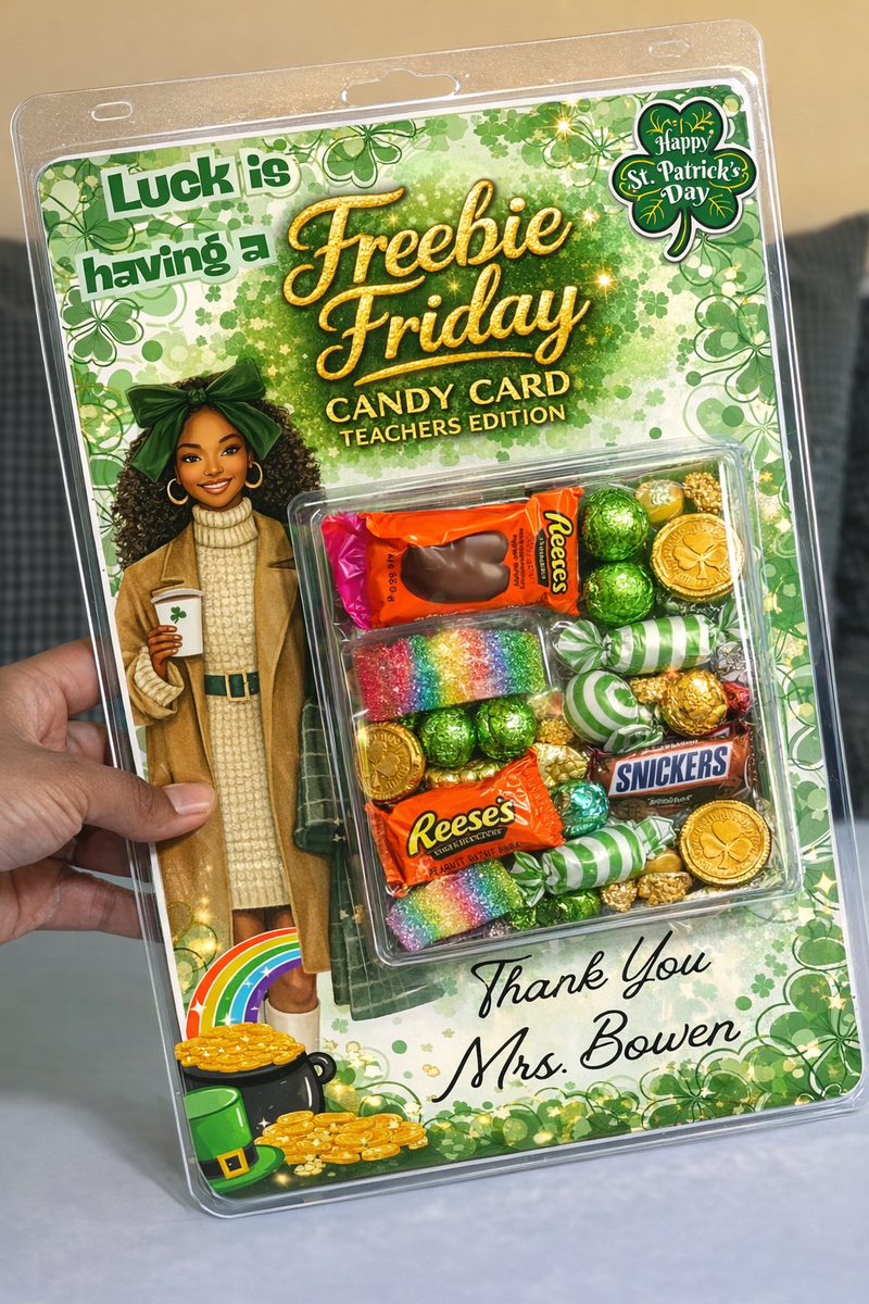 St. Patrick's Candy Card Template – Àse & Company