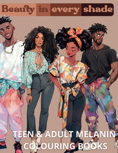 Beauty In Every Shade: Colouring Book For Teens