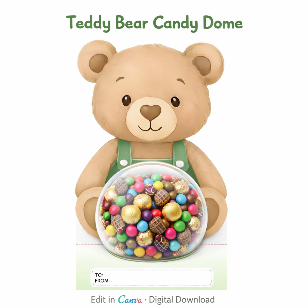 Teddy Bear Candy Dome Template – Àse & Company