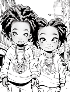 Melanin Magic Moments: Black Kids Coloring Extravaganza