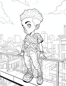 Beauty In Every Shade: Colouring Book For Boys