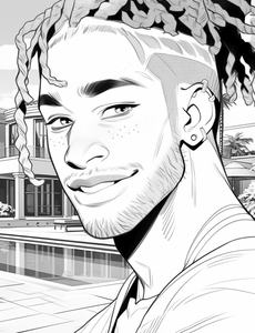 Expressions of Excellence: Black Men Coloring Book
