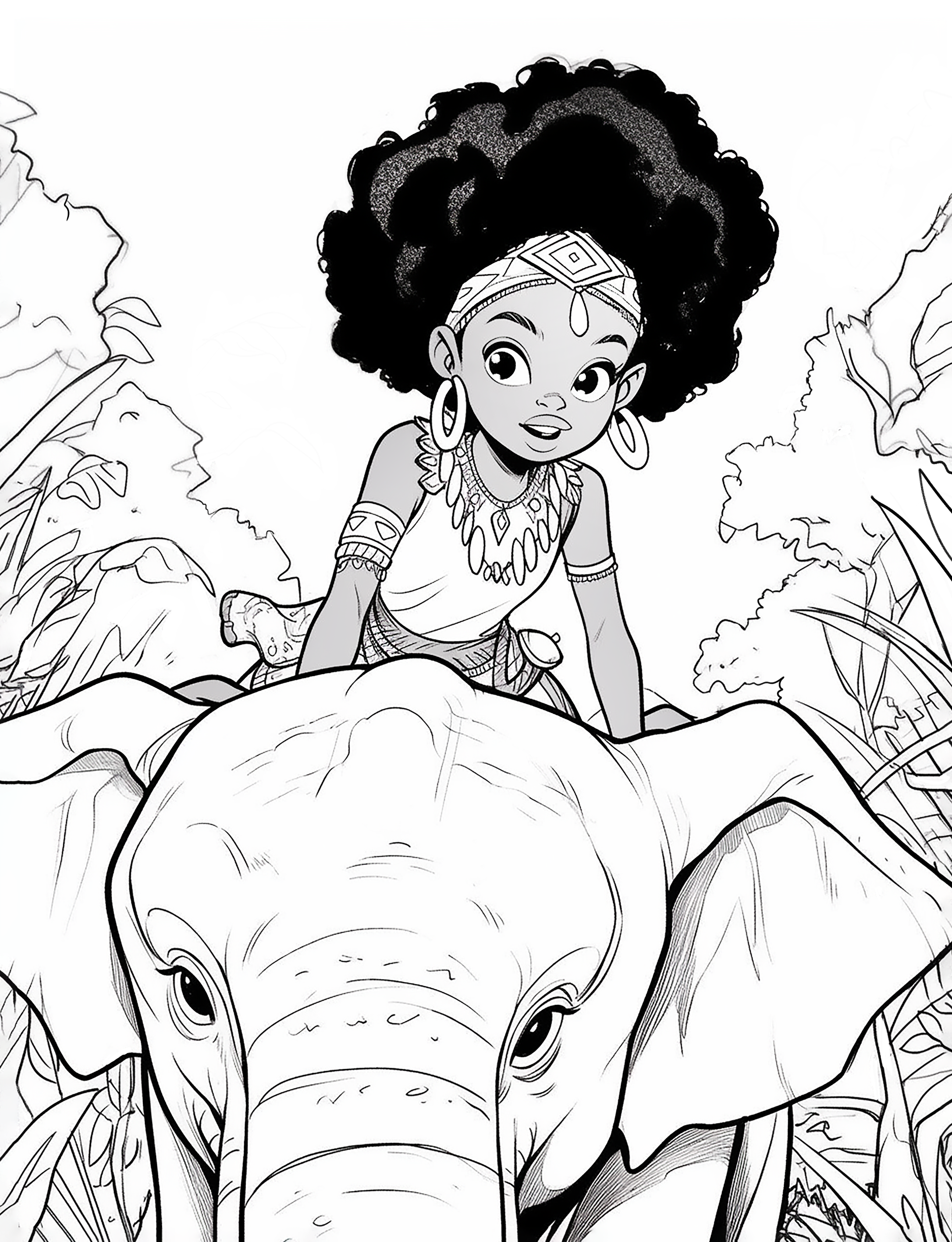 Warrior Queens: African Women Coloring Book