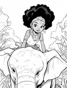 Warrior Queens: African Women Coloring Book