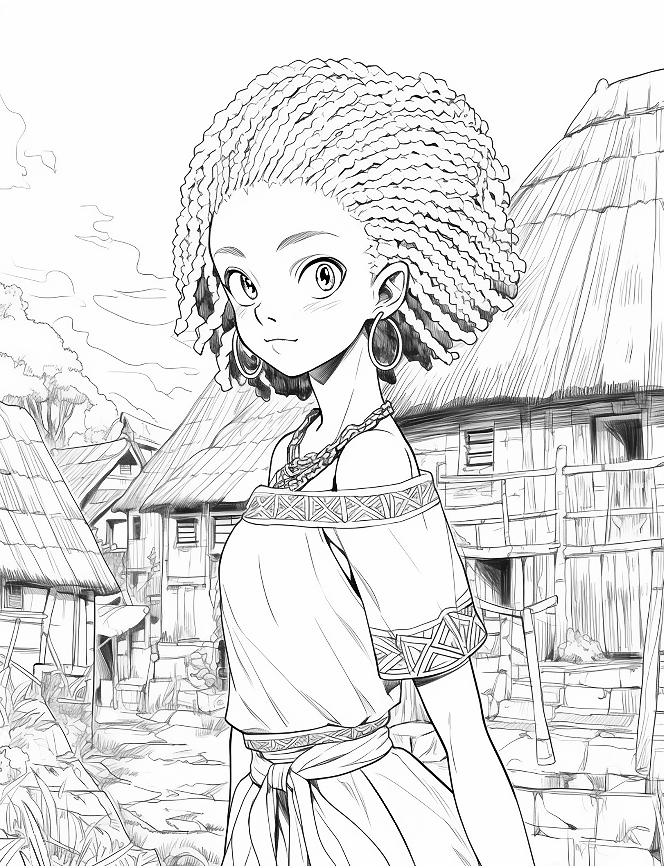 Warrior Queens: African Women Coloring Book