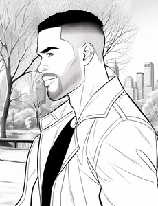 Expressions of Excellence: Black Men Coloring Book