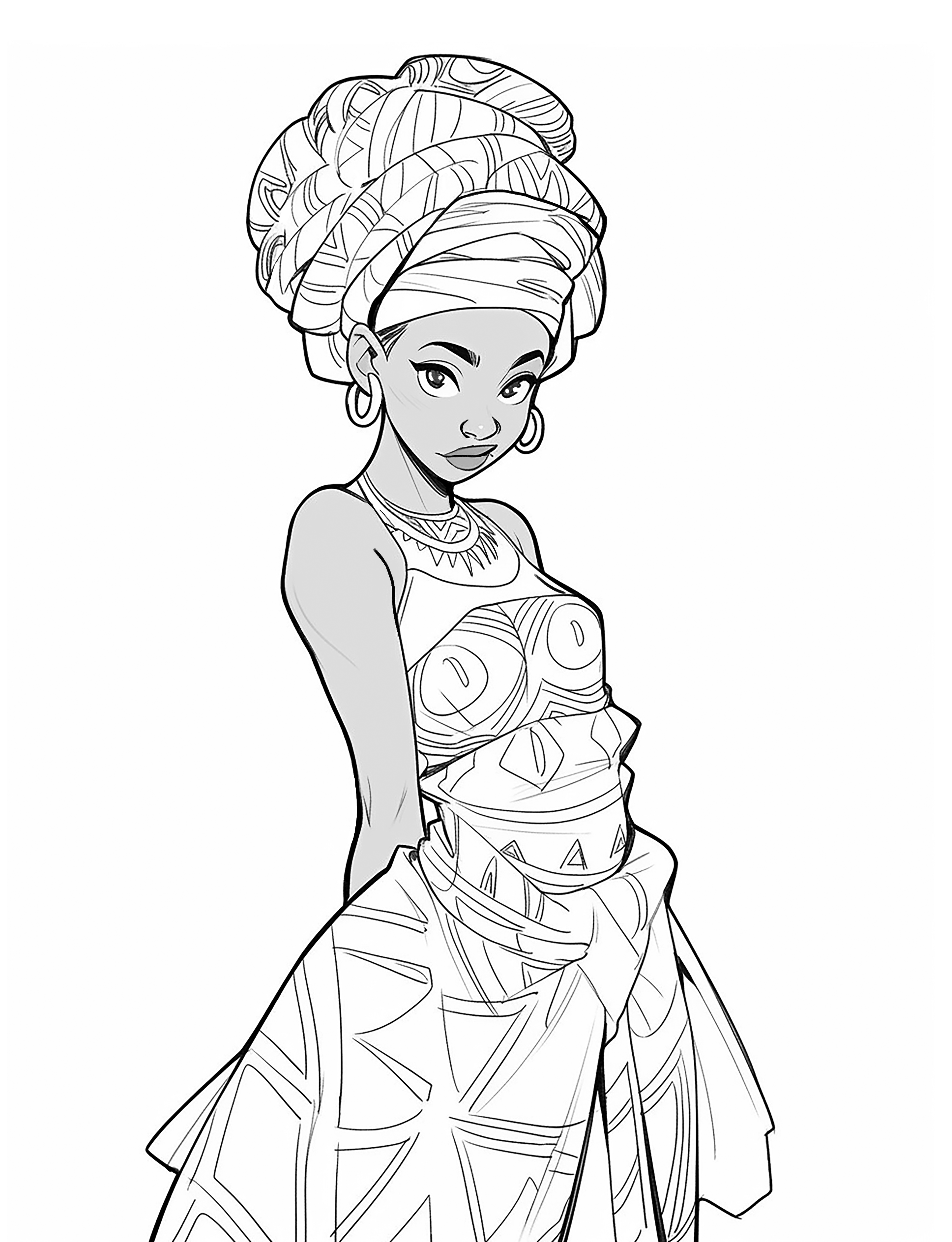 Warrior Queens: African Women Coloring Book