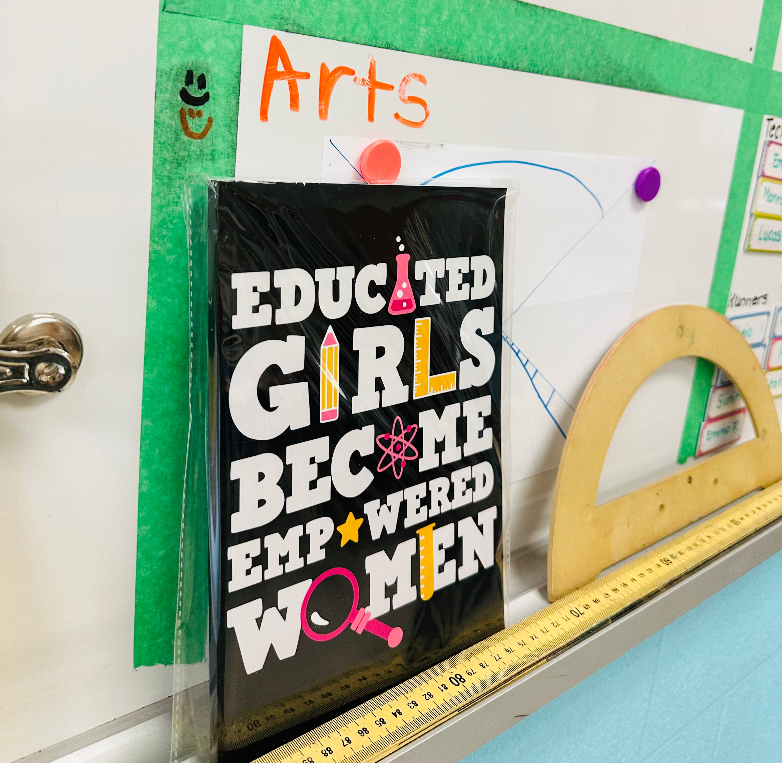 Educated Girls Become Empowered Women Teacher Notebook Journal