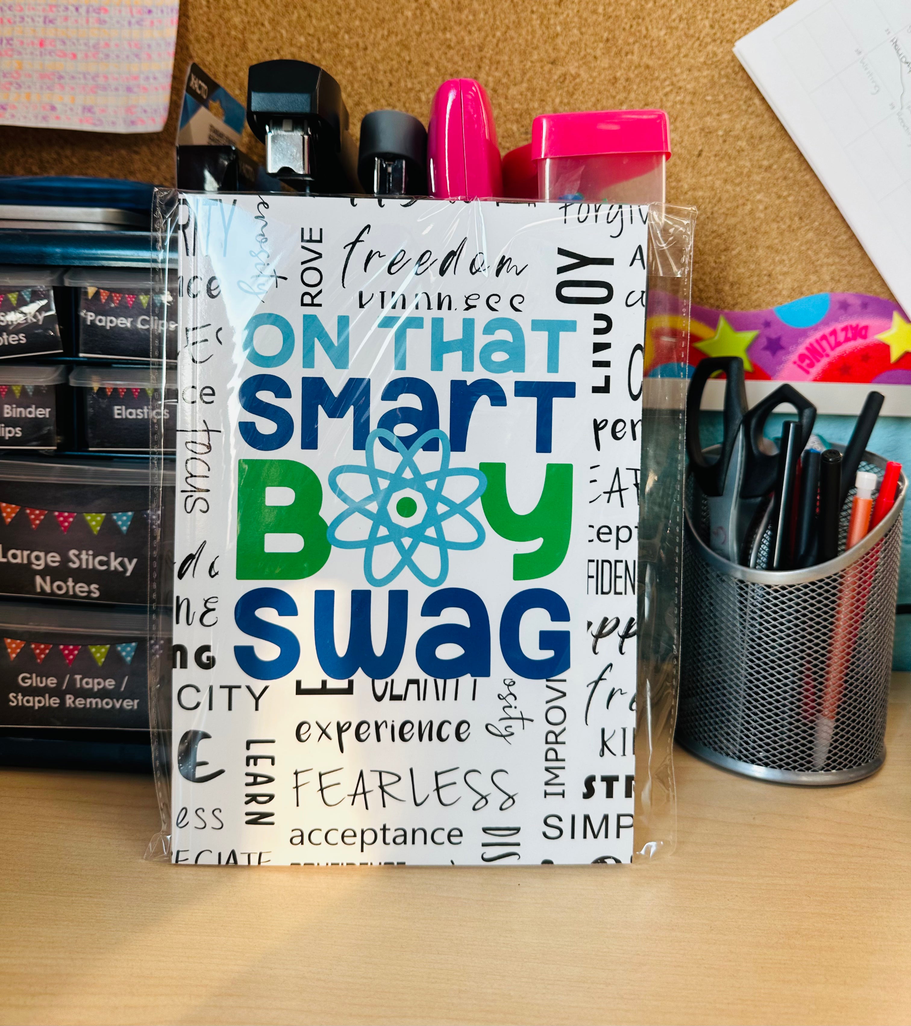 On That Smart Boy Swag Lined Notebook Journal
