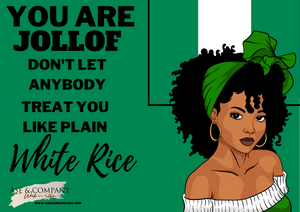 Nigeria Jollof Lined Notebook Journal