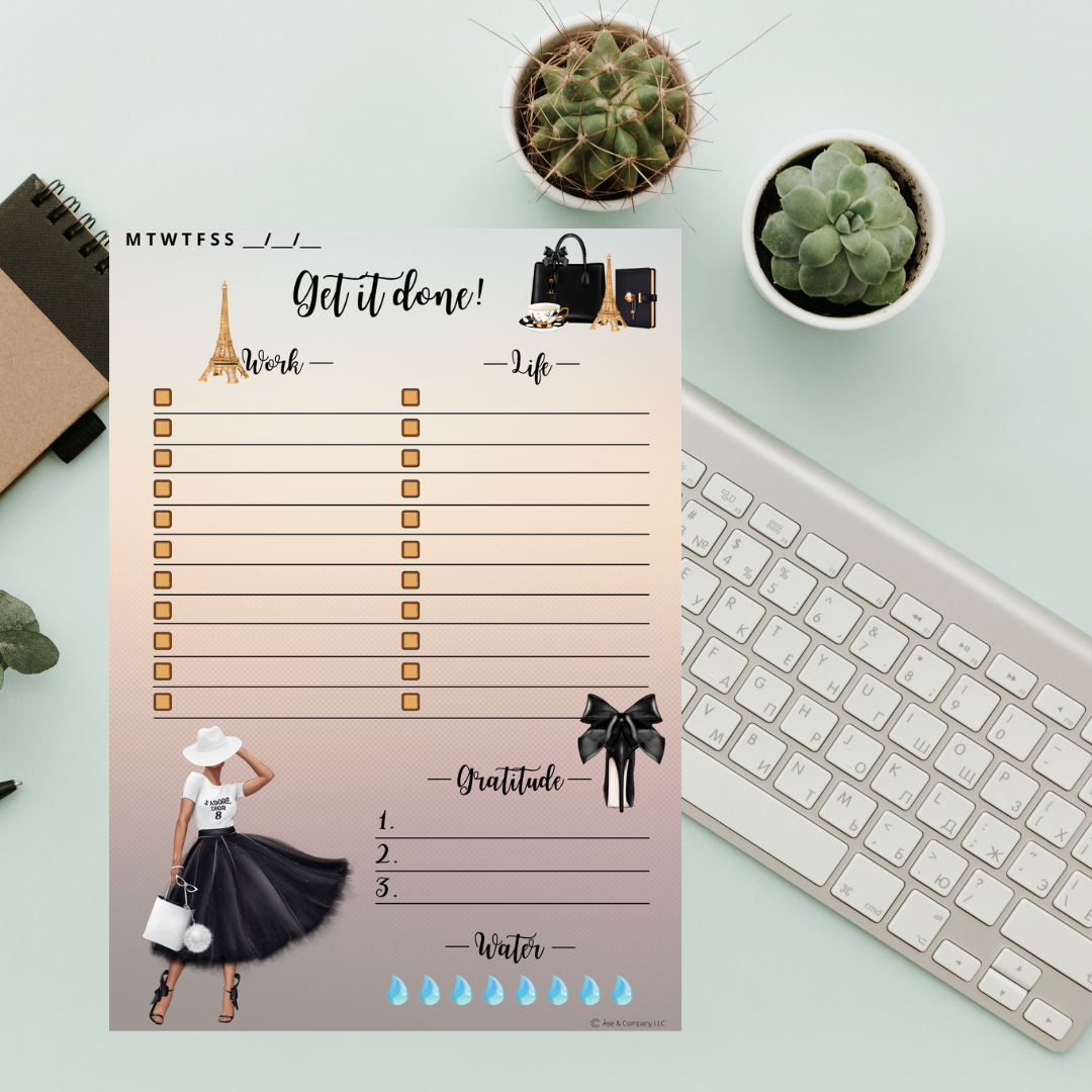 Paris Productivity Notepad