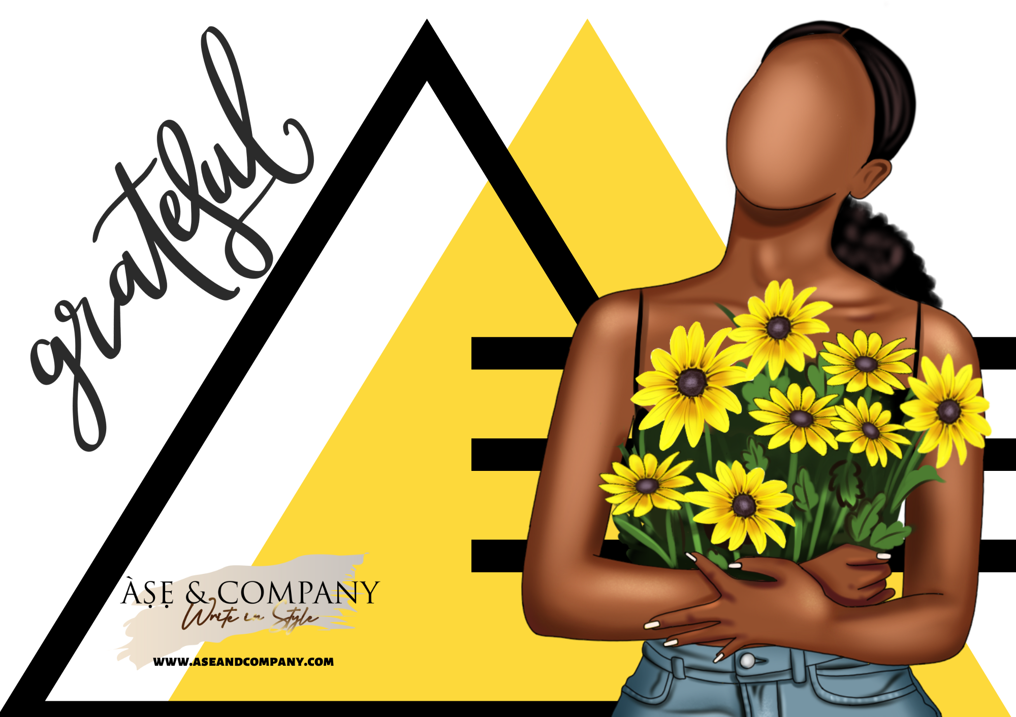 Sunflower Grateful Lined Notebook Journals