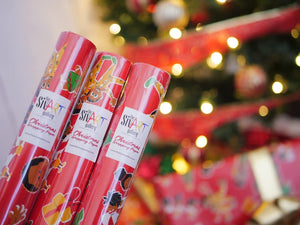 December Melanin Christmas Wrapping Paper