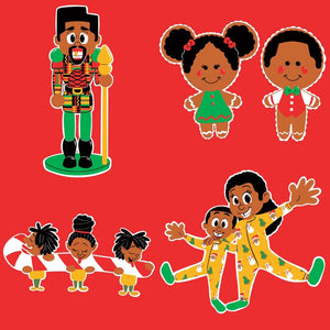 December Melanin Christmas Wrapping Paper