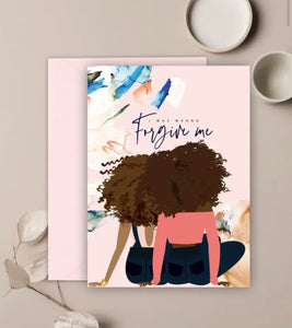 Forgive Me Card, African American Greeting Card