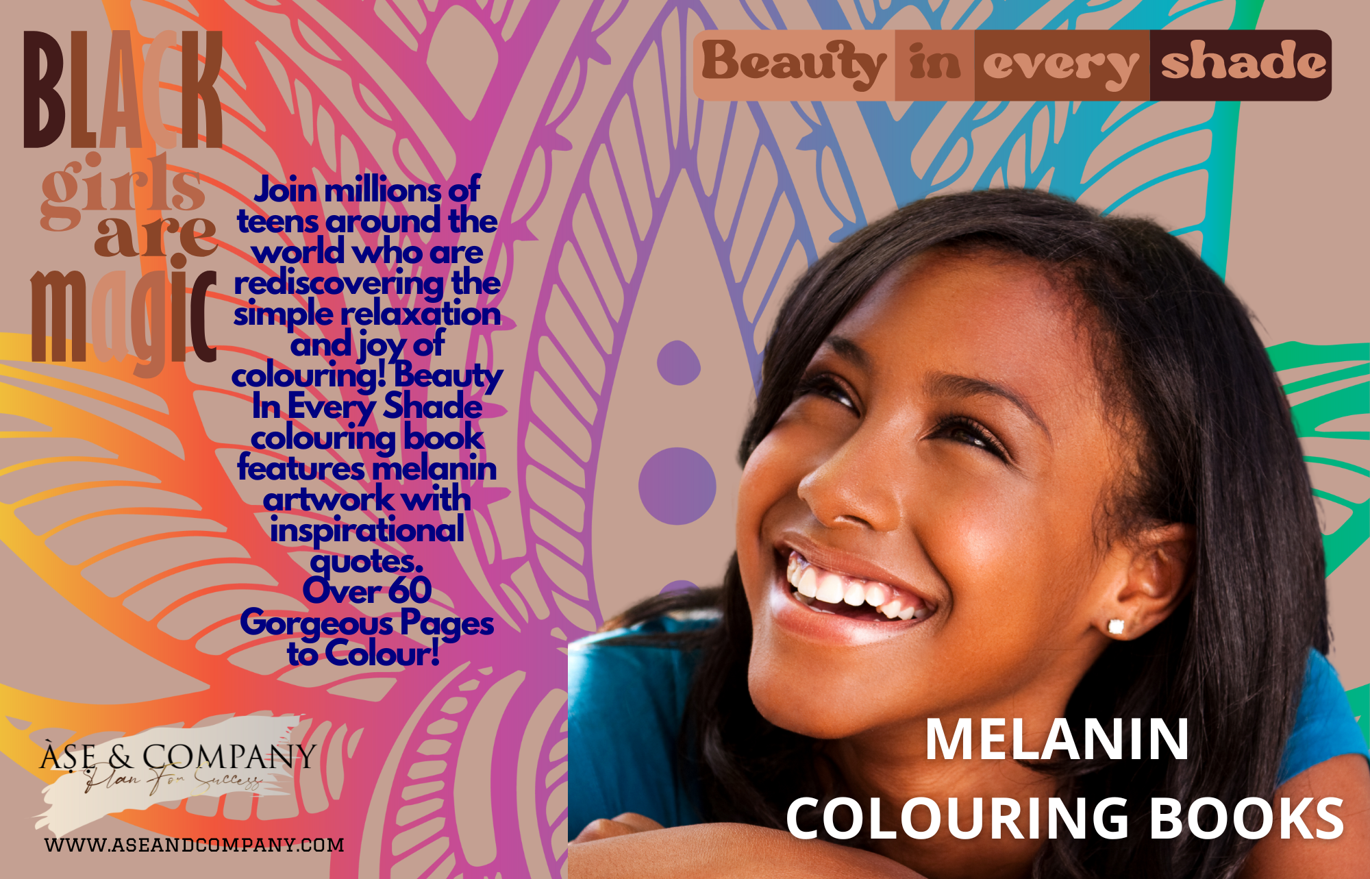 Every Shade Is Beautiful Coloring Book: Teens