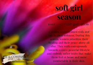 Soft Girl Season Walk Lined Notebook Journals