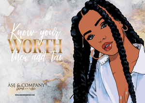Know Your Worth Lined Notebook Journals