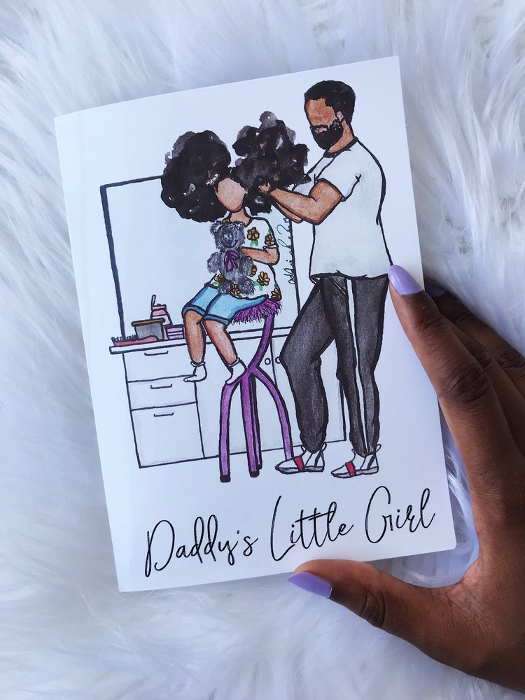 Daddy's Little Girl African American Greeting Card
