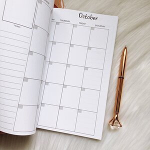 Undated Monthly Calendars