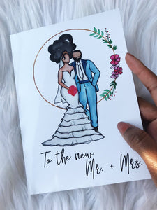 Wedding Day,  African American Greeting Card