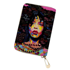 Erykah Card Holder Wallet Zip PU Leather