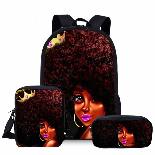 Afro girl backpack clearance