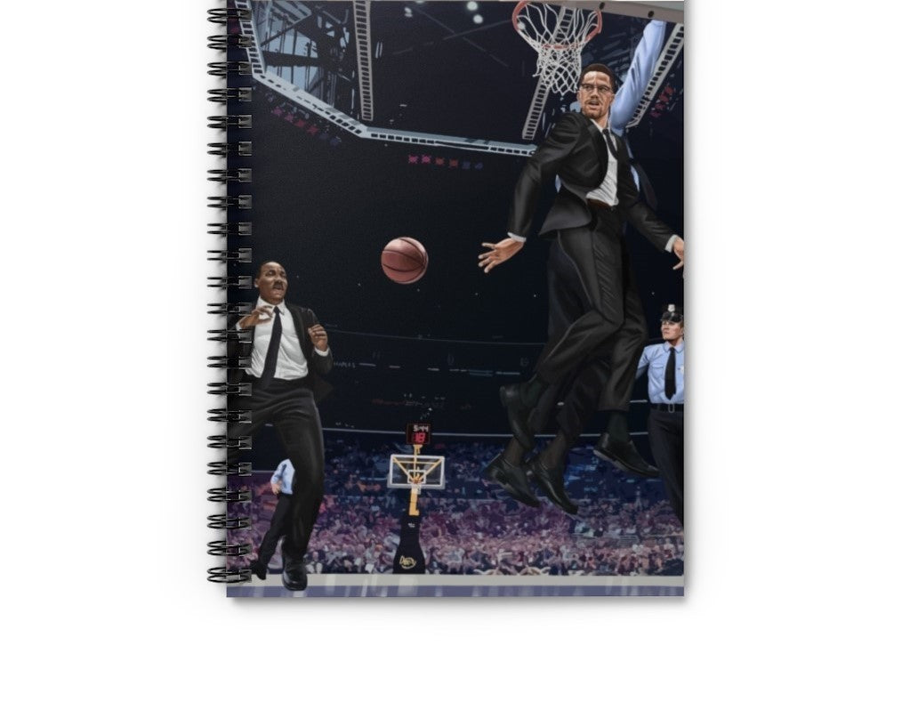 Malcolm X Martin Luther King Jr Black History BLM Spiral Notebook Journal