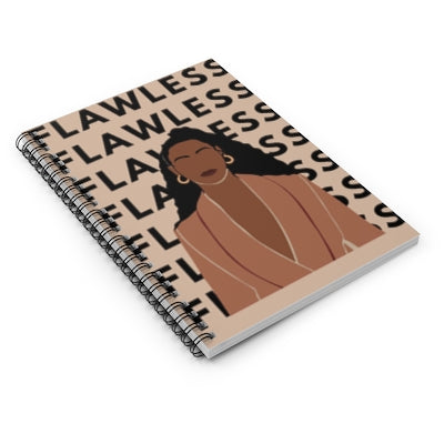Flawless Black Queen Spiral Notebook Journal