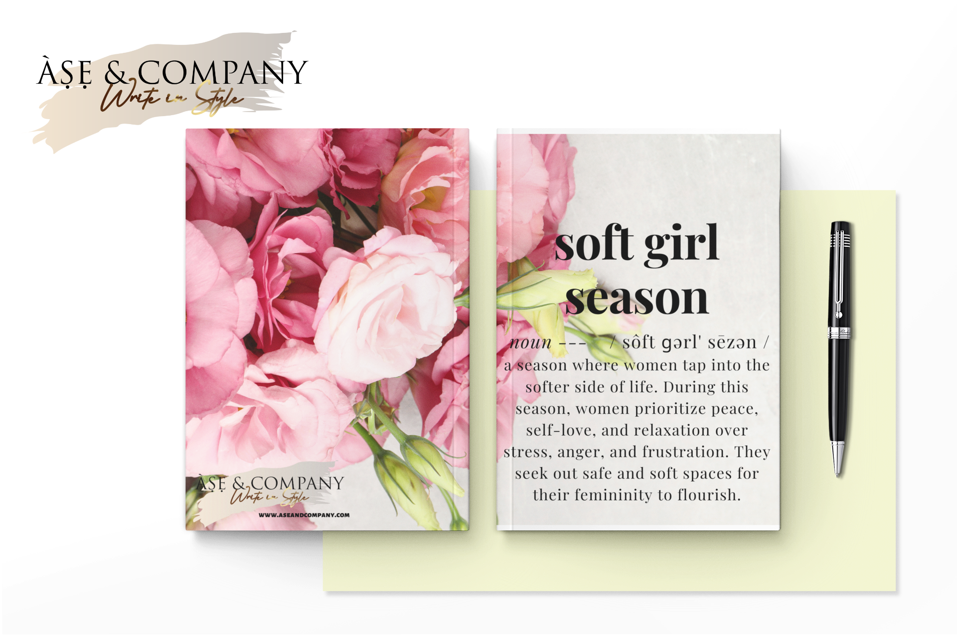 Soft Girl Season Tap Lined Notebook Journals