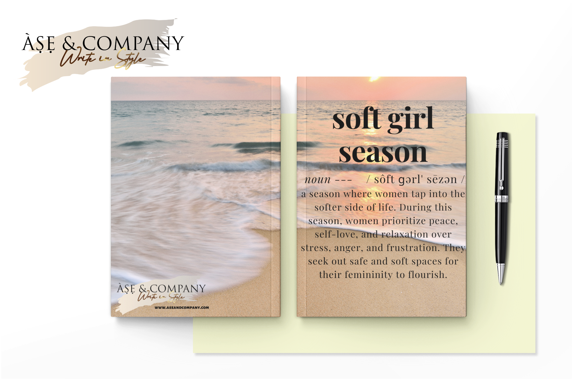 Soft Girl Season Tap Lined Notebook Journals