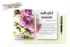 Soft Girl Season Trade Lined Notebook Journals