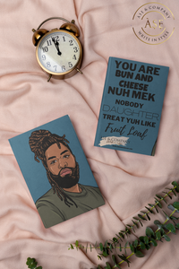 Bun and Cheese Lined Notebook Journal Men