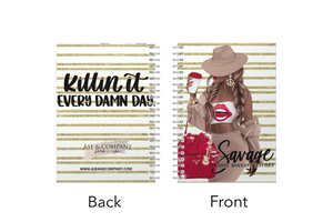 Savage Classy Bougie Rachet Women Spiral Notebook Journal