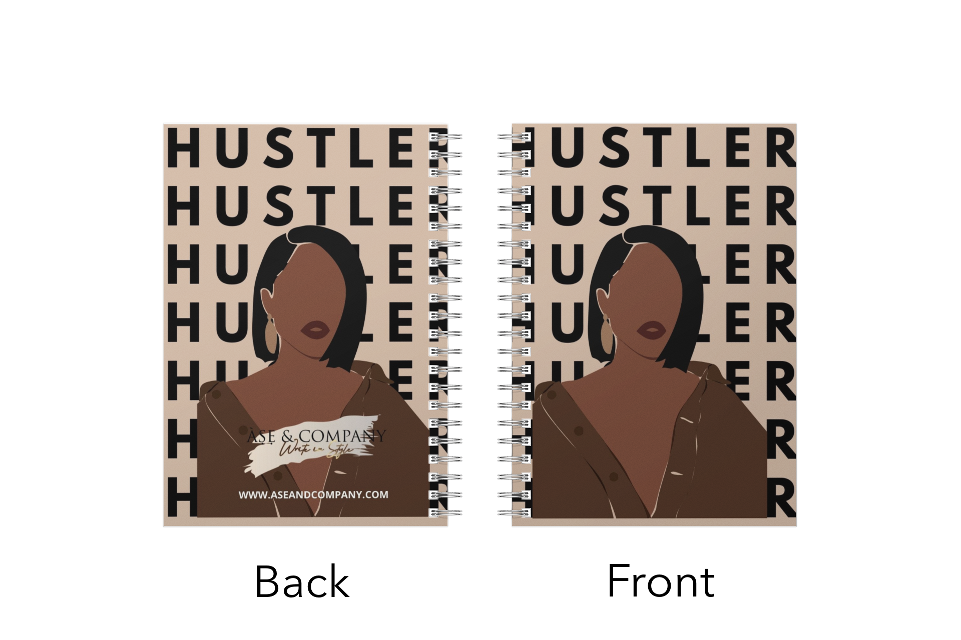 Hustler Boss Ceo Black Queen Spiral Notebook Journal