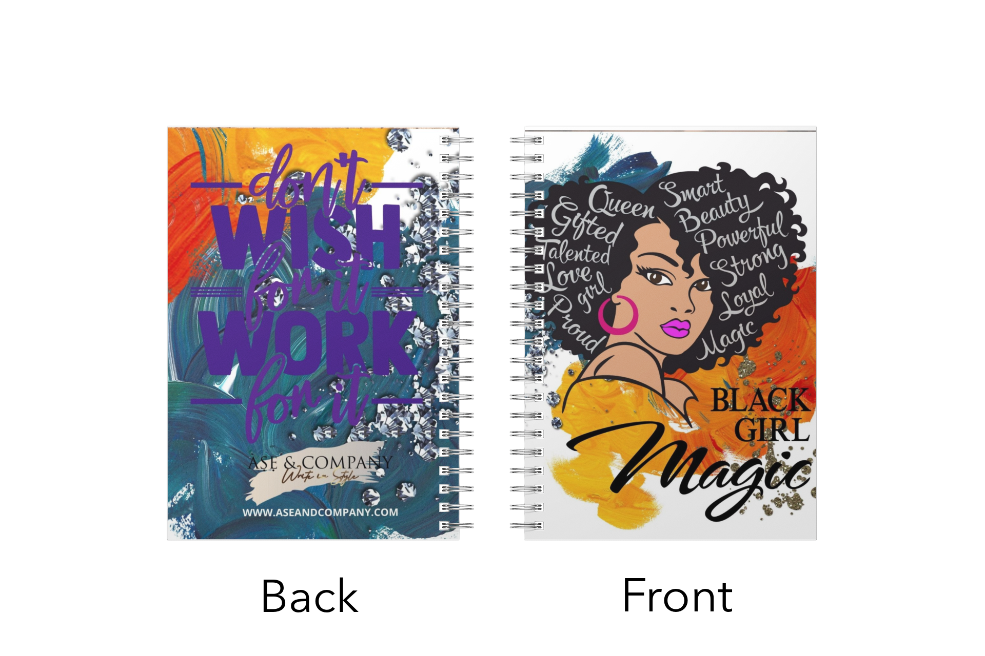 Black Girl Magic BLM Spiral Notebook Journal