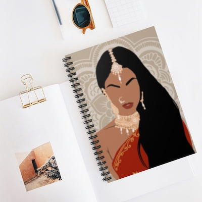 Katrina Bollywood Indian Spiral Notebook Journal