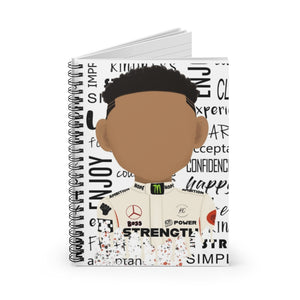 Black Boy Joy Car Driver Spiral Notebook Journal