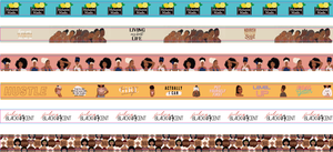 African Melanin Washi Tape Decorative Masking Tape